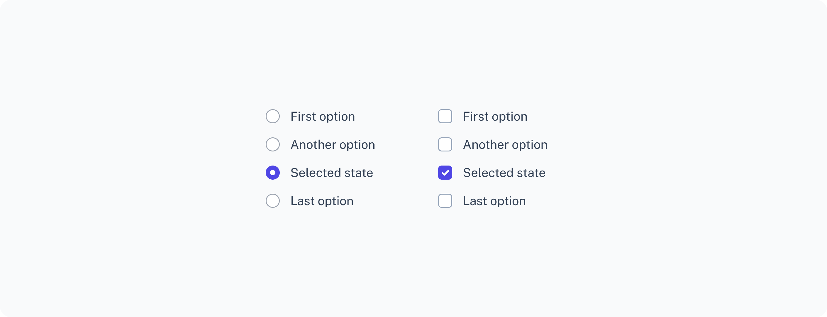 Stylus radio and checkbox components